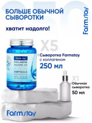 Многофункциональная сыворотка для лица с гиалуроновой кислотой и коллагеном «All In One Collagen and Hyaluronic Ampoule» - Фото 4
