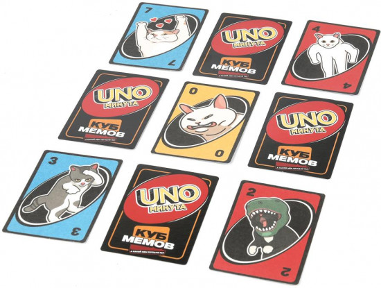 Игра карточная «UNO минута. Куб мемов»