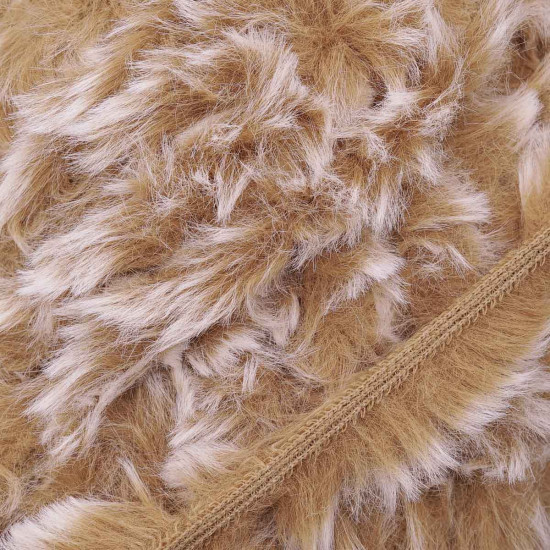 Пряжа для вязания «Меховая», цвет 9900 Бежево-белый