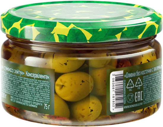 Оливки без косточки с вялеными томатами