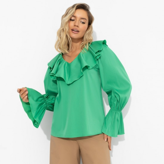 Блуза женская «Внутренний трепет (свежая зелень)»