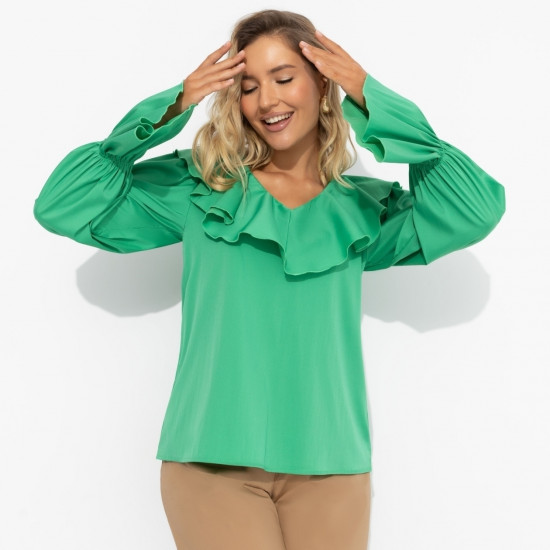 Блуза женская «Внутренний трепет (свежая зелень)»