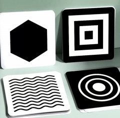 Развивающие черно-белые карточки для малышей - Фото 3