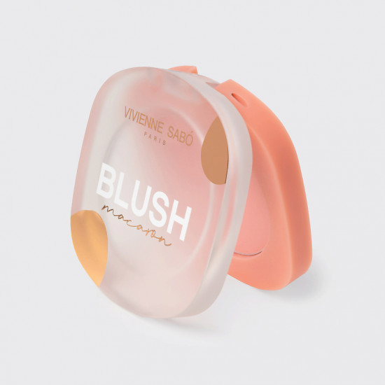 Румяна для лица «Blush Macaron», оттенок 01 Персиковый