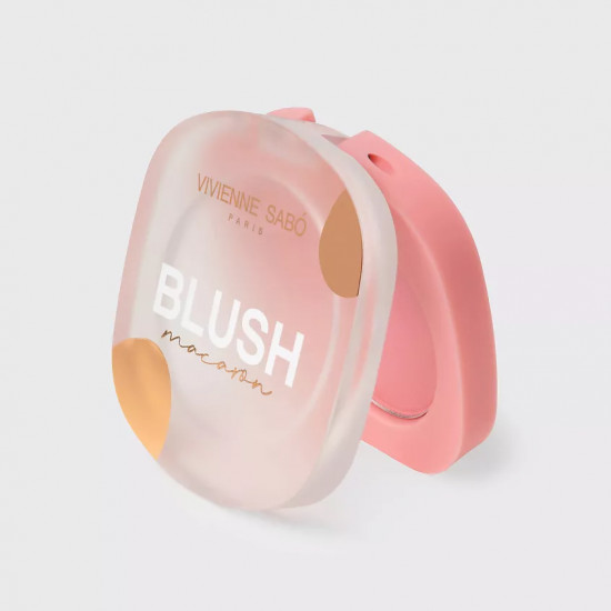 Румяна для лица «Blush Macaron», оттенок 02 Холодный розовый