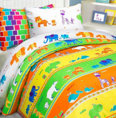 Комплект постельного белья «Зоопарк» (ясли, бязь, 1 наволочка 40×60) - Фото 1