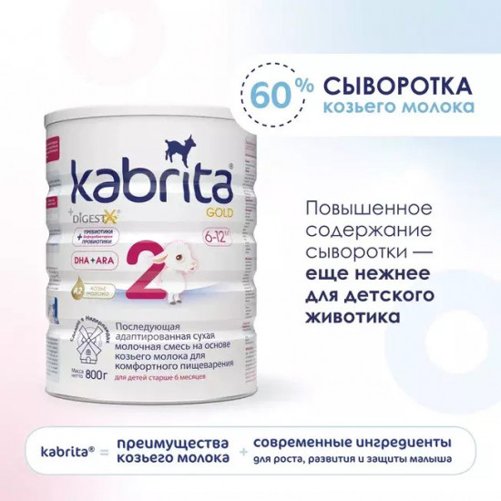 Молочная смесь на основе козьего молока «Gold»
