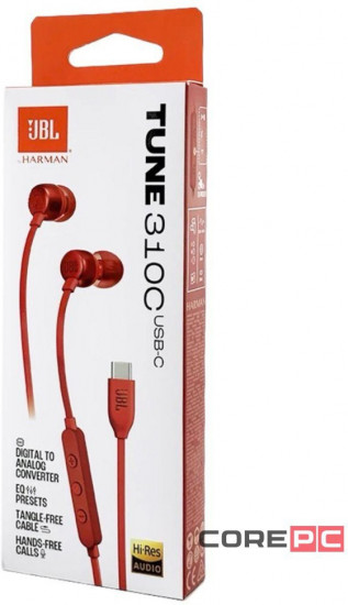 Наушники проводные JBL Tune 310С USB Type-C