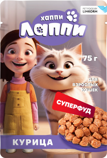 Набор кормов консервированных для взрослых кошек «Кусочки в соусе с курицей»