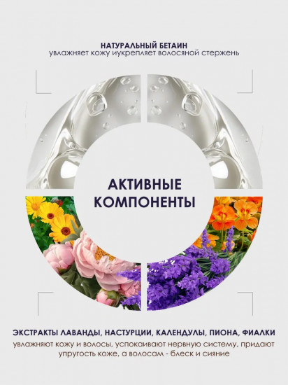 Ароматное густое мыло для волос и тела «Лаванда. Увлажнение и тонус»