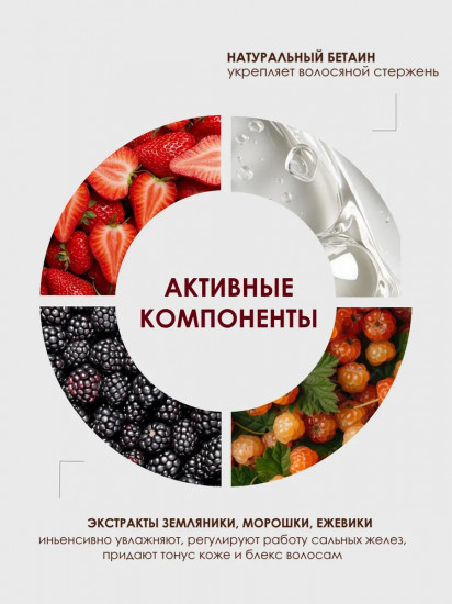 Ароматное густое мыло для волос и тела «Вишня. Увлажнение и сияние»