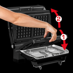 Умный электрогриль с насадкой для вафель Optigrill+ GC716D12 - Фото 13