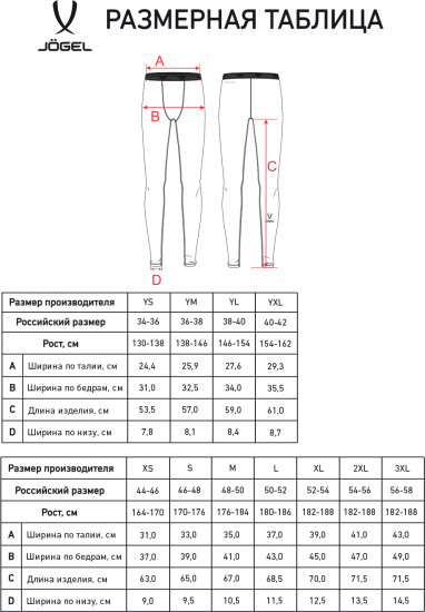 Тайтсы для мальчиков компрессионные «Camp PerFormDry Baselayer Tights»