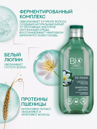 Шампунь для придания объема волосам «Fermented volume»
