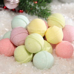 Подарочный набор бурлящих бомбочек для ванны «Rainbow balls» - Фото 4