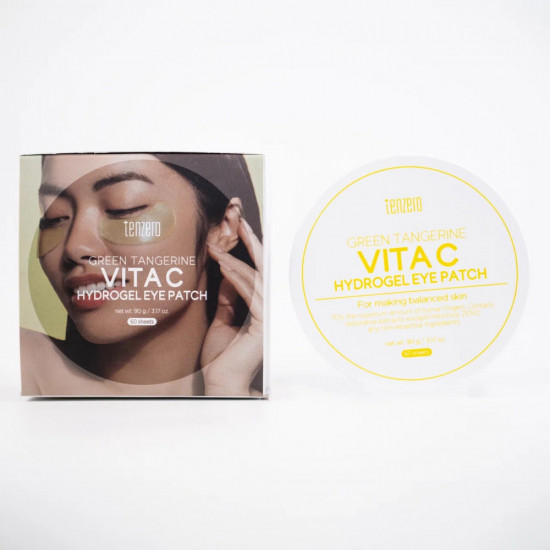 Патчи для глаз с экстрактом зеленого мандарина «Green Tangerine Vita C Hydrogel Eye Patch»