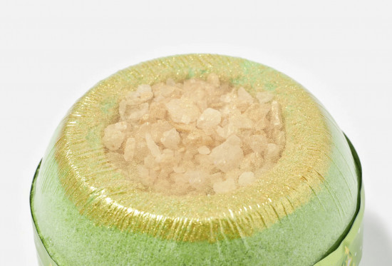 Бурлящий шар для ванной с шиммером «Crystal Green»