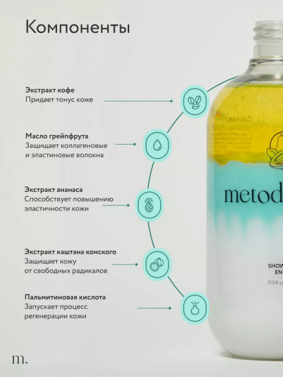 Крем-гель для душа тонизирующий  «Shower gel energy»