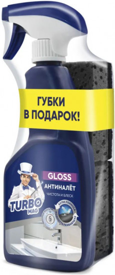 Средство для удаления налета с губками в подарок «Gloss антиналет»