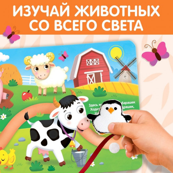 Путешествие вокруг света. Книжка с липучками и игрушкой