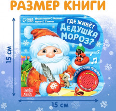 Книга музыкальная «Дом Дедушки Мороза» - Фото 1