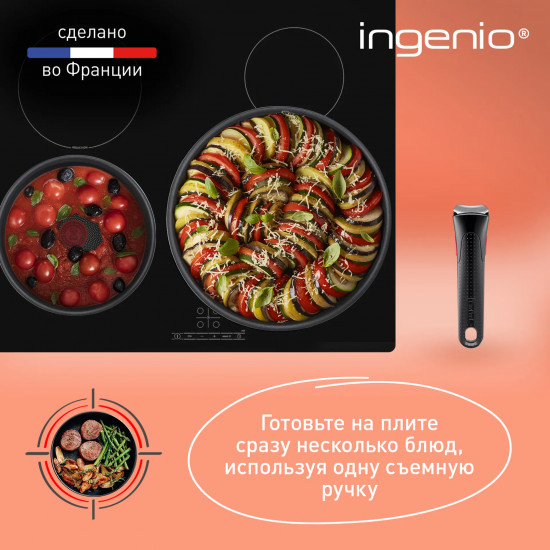 Набор посуды для приготовления со съемной ручкой «Ingenio Daily Chef Black»
