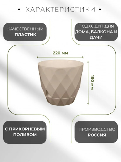 Горшок для цветов с поддоном «Laurel»