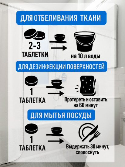 Средство для отбеливания в таблетках «Белизна Айсберг»