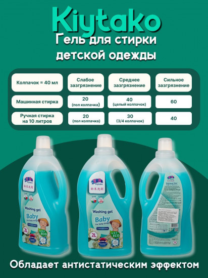 Гель-концентрат для стирки детского белья «Baby»