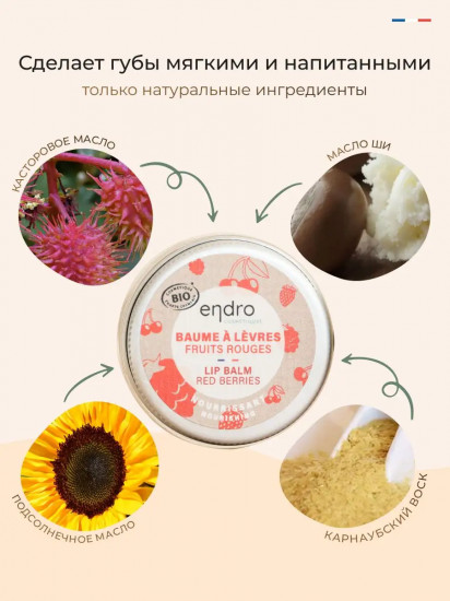 Бальзам для губ восстанавливающий с красными ягодами «Red Berries Lip Balm»