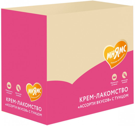 Набор кремов-лакомств для кошек и котят с тунцом «Ассорти вкусов»