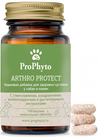 Кормовая добавка для здоровья суставов у собак и кошек «Arthro Protect»