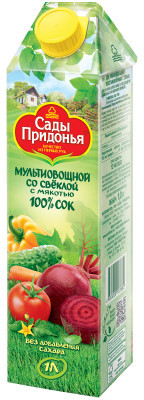 Сок мультиовощной восстановленный с солью