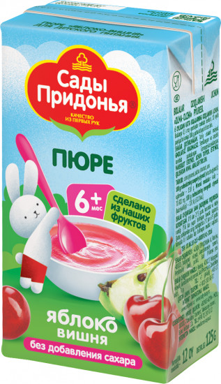 Пюре «Яблоко-вишня»