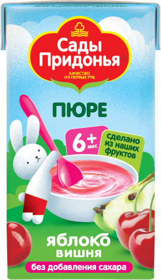 Пюре «Яблоко-вишня»