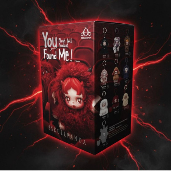 Кукла-сюрприз на брелке «Skullpanda You Found Me! Plush Doll»