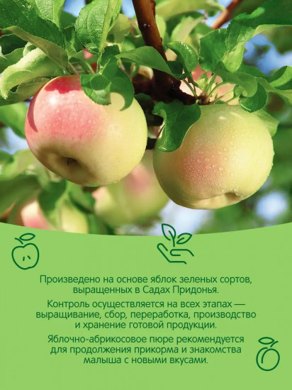 Пюре «Яблоко-абрикос»