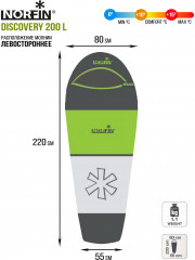 Мешок-кокон спальный «Discovery 200 L» - Фото 6