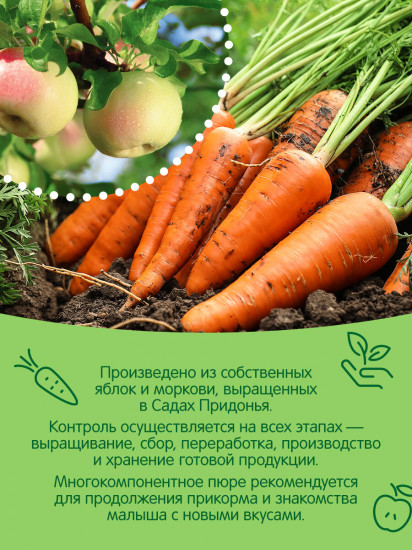Пюре «Яблоко-морковь»