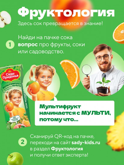 Сок восстановленный с мякотью «Мультифрукт»