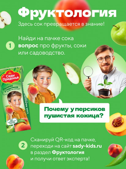 Сок восстановленный с мякотью «Яблоко-персик»