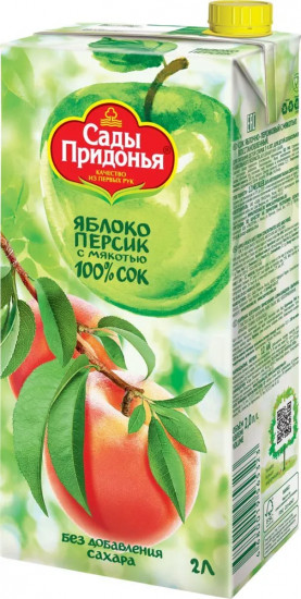 Сок с мякотью восстановленный «Яблоко-персик»