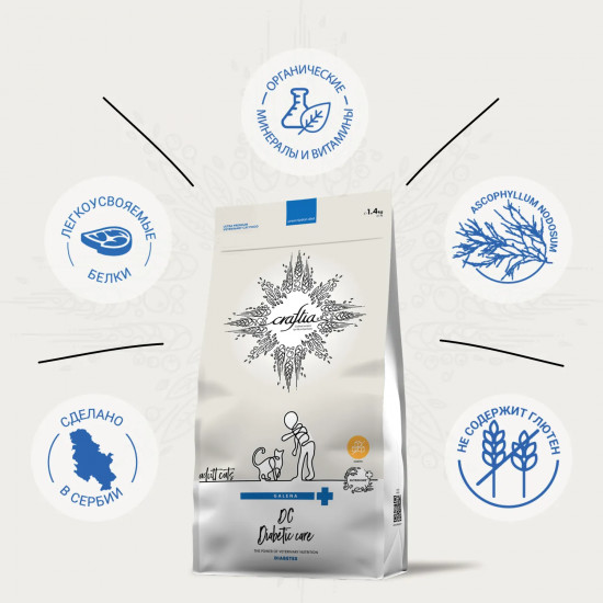 Сухой корм при диабете для кошек «Diabetic care»