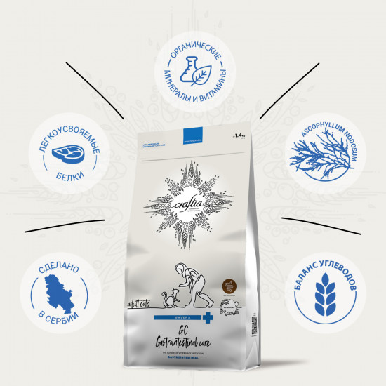 Сухой корм при заболеваниях ЖКТ для кошек «Gastrointestinal care»