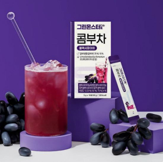 Детокс-напиток со вкусом черного винограда «Kombucha Sweet Sapphire»