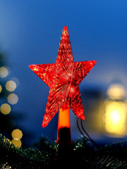 Верхушка на елку светодиодная «Звезда красная» - Фото 5