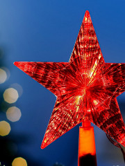 Верхушка на елку светодиодная «Звезда красная» - Фото 6