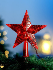 Верхушка на елку светодиодная «Звезда красная» - Фото 7