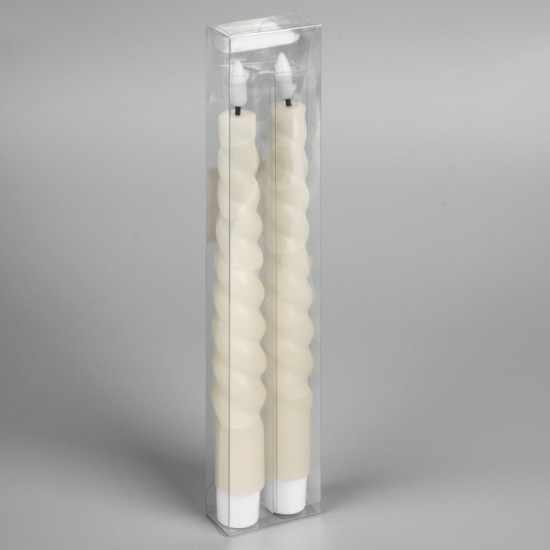 Набор светодиодных витых свечей