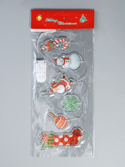  Наклейка на окно светодиодная «Новогоднее настроение»